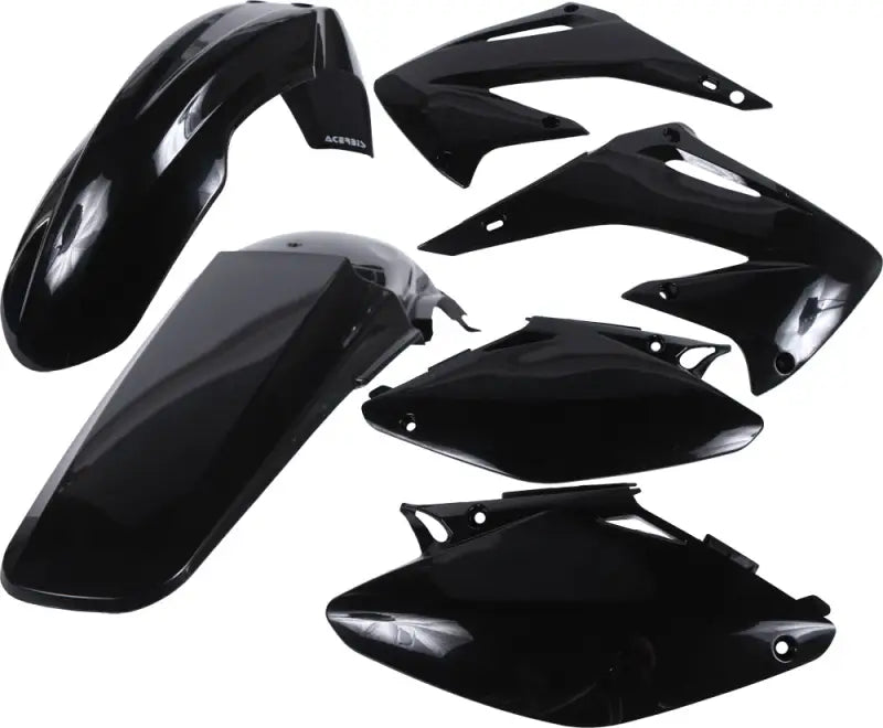 Black motorcycle body panels from original factory plastic kit for RV parts & accessories