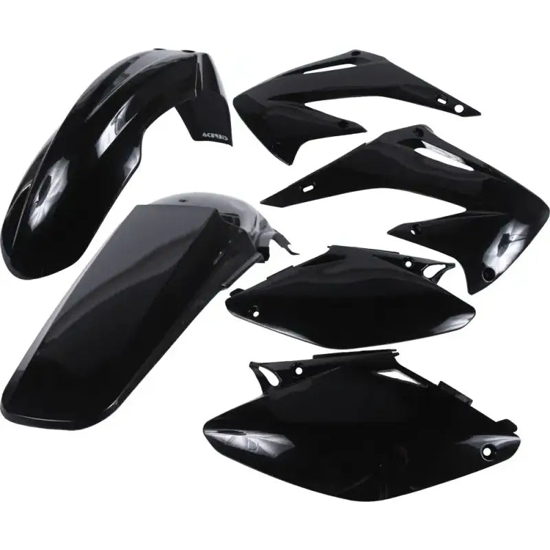 Black motorcycle body panels from original factory plastic kit for RV parts & accessories