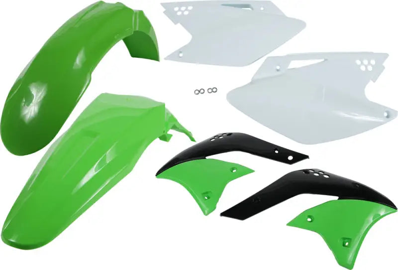 Green Plastic Kit, featuring front fender, rear fender, side panels, and radiator scoops for RV, Automotive, Powersports, off-road, marine, and truck accessories, Powersports, AVADA - Best Sellers