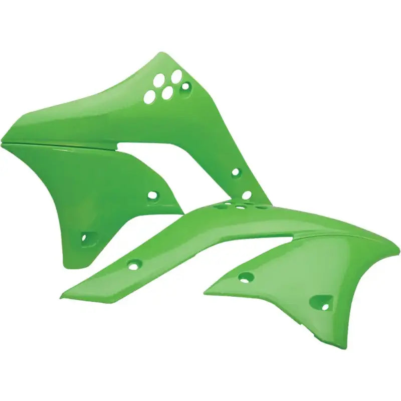 Green plastic motorcycle radiator shrouds for perfect shrouds green upgrade