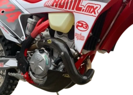 204502 P3 Heat Shield Carbon Stk Pipe Sher - Guards/Braces