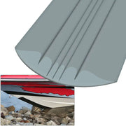 20508 Keelguard Megaware Keelguard 8' Gray boat keel protector close-up and installed example.