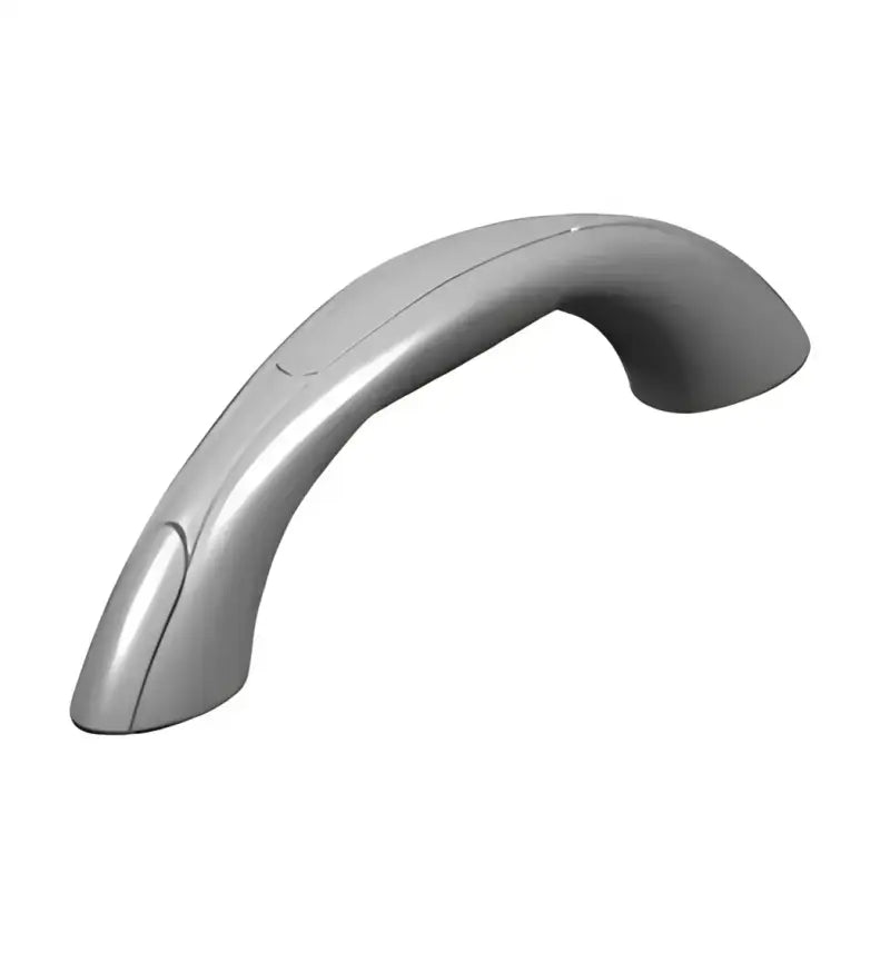 Silver cabinet pull handle on Attwood Marine Vynl grab handle for marine vynl grab style