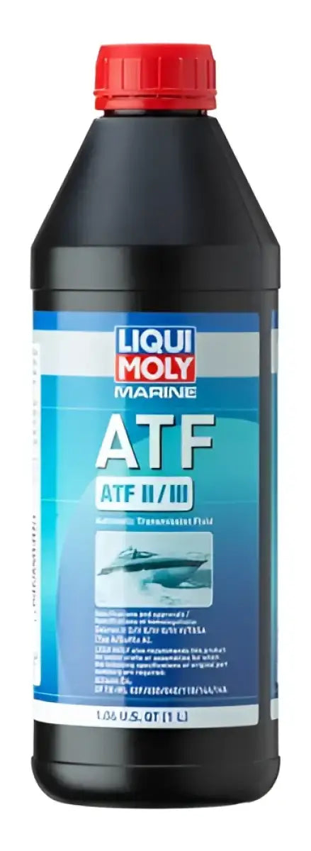 Liqui Moly Marine ATF 20544 bottle with red cap, designed for marine engine performance and protection.