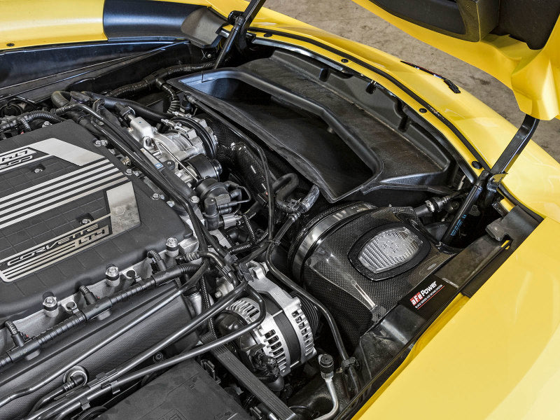 aFe 52-74202-C aFe Momentum Carbon Fiber Cold Air Intake System PDS/P5R 15-16 Chevrolet Corvette Z06 V8-6.2L