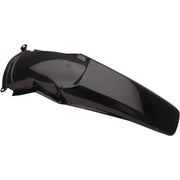 Glossy black motorcycle rear fender for 2071180001 model, stylish and durable