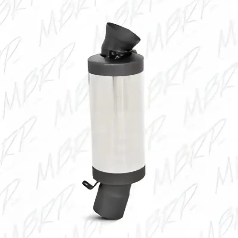 Stainless steel performance exhaust race silencer with black end cap for better sound