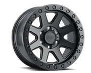Black alloy wheel from Pros Br Baker Wheel Pros 20x9 with 6x120 bolt pattern