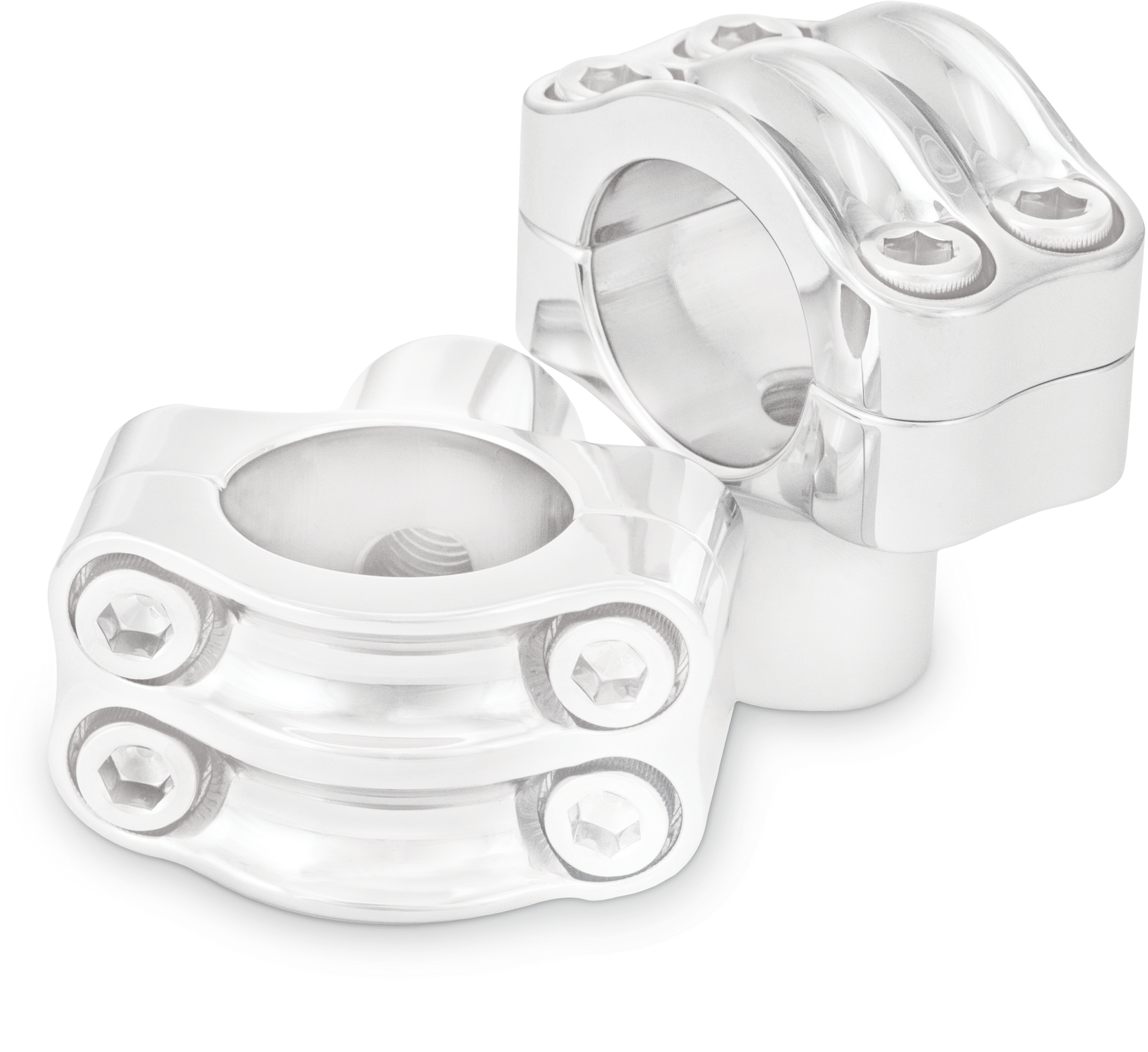 Burly Brand Reaper Risers for 1.25" Bars B12-8012C - Chrome 1-1 1.25 Bar Set