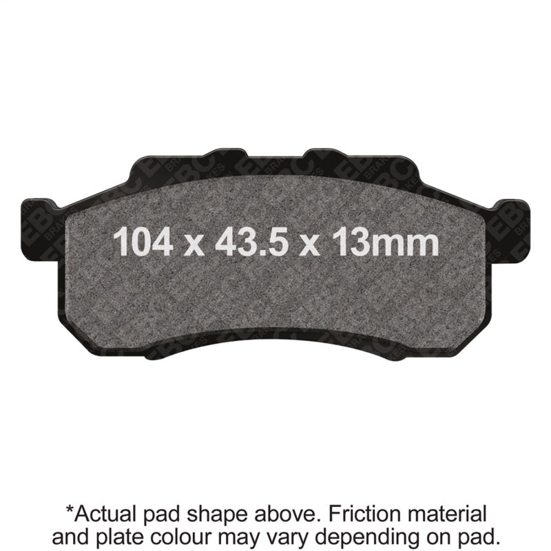 EBC Powersports FA476X EBC 09-13 Honda MUV 700 Big Red Parking Brake Front Left FA-SFA-X Brake Pads