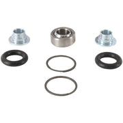 Shock bearing kit with spherical bearing, spacers, and O-rings for suspension repair