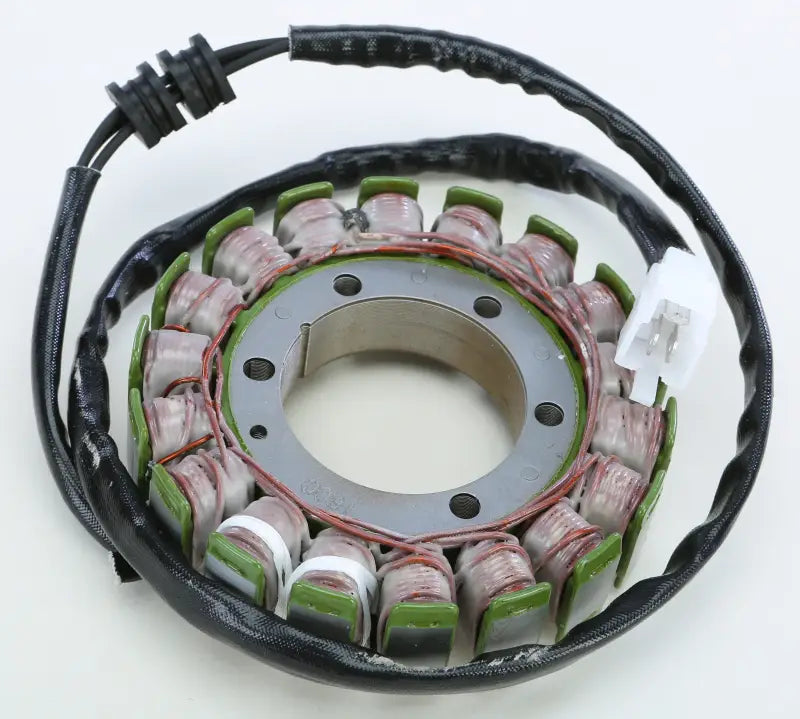 Motorcycle stator with wiring for powersports, includes 1-year warranty, perfect RV parts & accessories