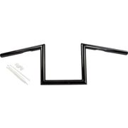 21-231GB Z Bar One Inch Dimpled 8 Inch Gloss Black