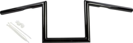 21-231GB Z Bar One Inch Dimpled 8 Inch Gloss Black