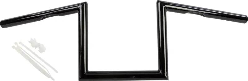 21-231GB Z Bar One Inch Dimpled 8 Inch Gloss Black