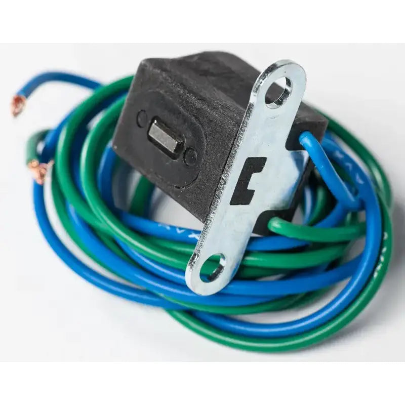 21-528 Trigger Coil with blue and green wires and metal mount for pulse trigger use