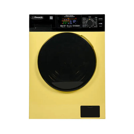 Yellow front-load washing machine from Pinnacle Super Combo series in the 21 5500 YB Pinnacle Super Combo