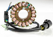 High-quality replacement Motorcycle Stator with wiring and connectors, OEM specs, 1-year warranty