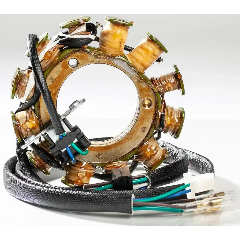 Motorcycle 21-647h oe style stator with wiring harness for reliable performance