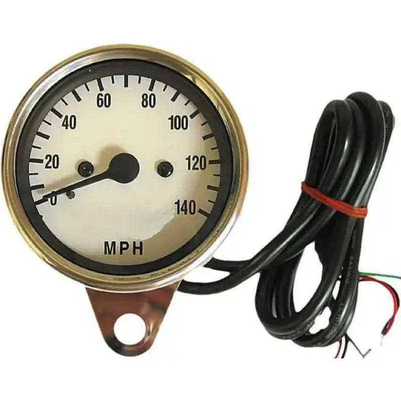 21-6885W Mini Electronic Speedo White Faced Led Lights