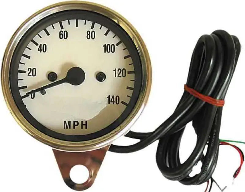 21-6885W Mini Electronic Speedo White Faced Led Lights