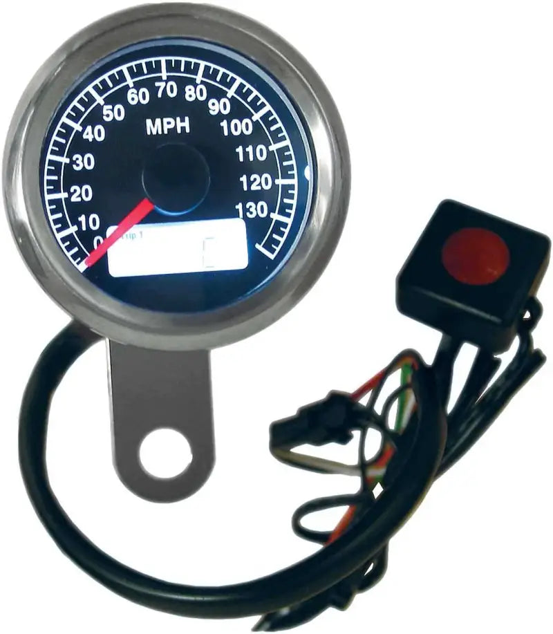 21-6899NU 48mm Mini Electronic Speedo Black Faced Led Lights