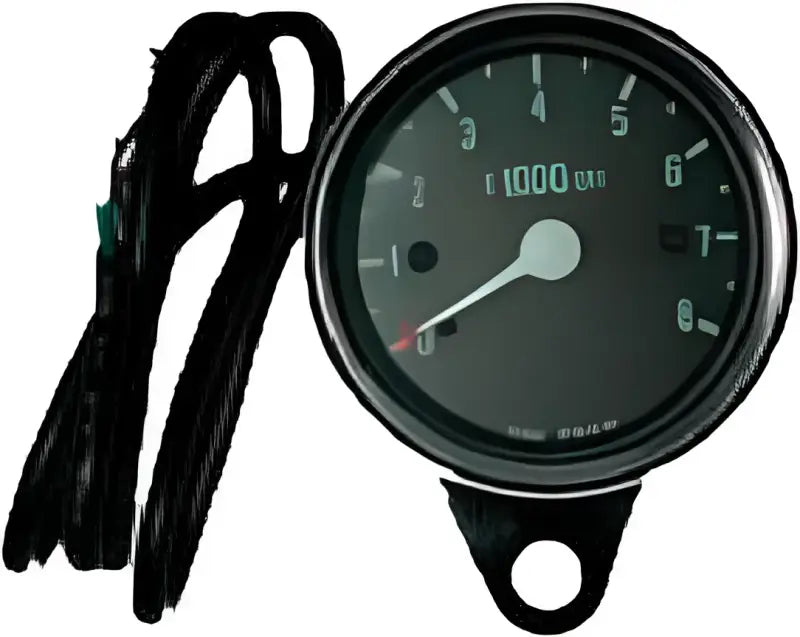 21-6910 Mini 8000 Rpm Tachometer Black Face