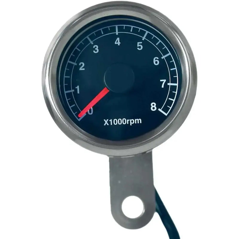 21-6911 48mm Mini Tachometer 8000 Rpm Black Face