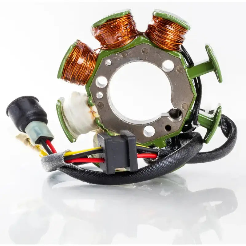 Motorcycle stator with copper windings and wiring harness, perfect for RV parts & accessories