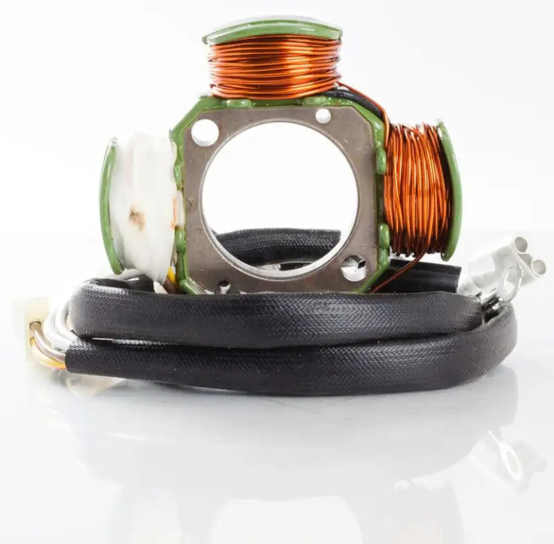 21-820H Stator coil with copper windings and black wiring harness for RV and truck parts