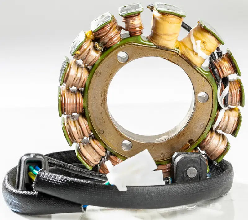 Motorcycle stator with copper windings for Ricks Stator Suz meeting OEM specs