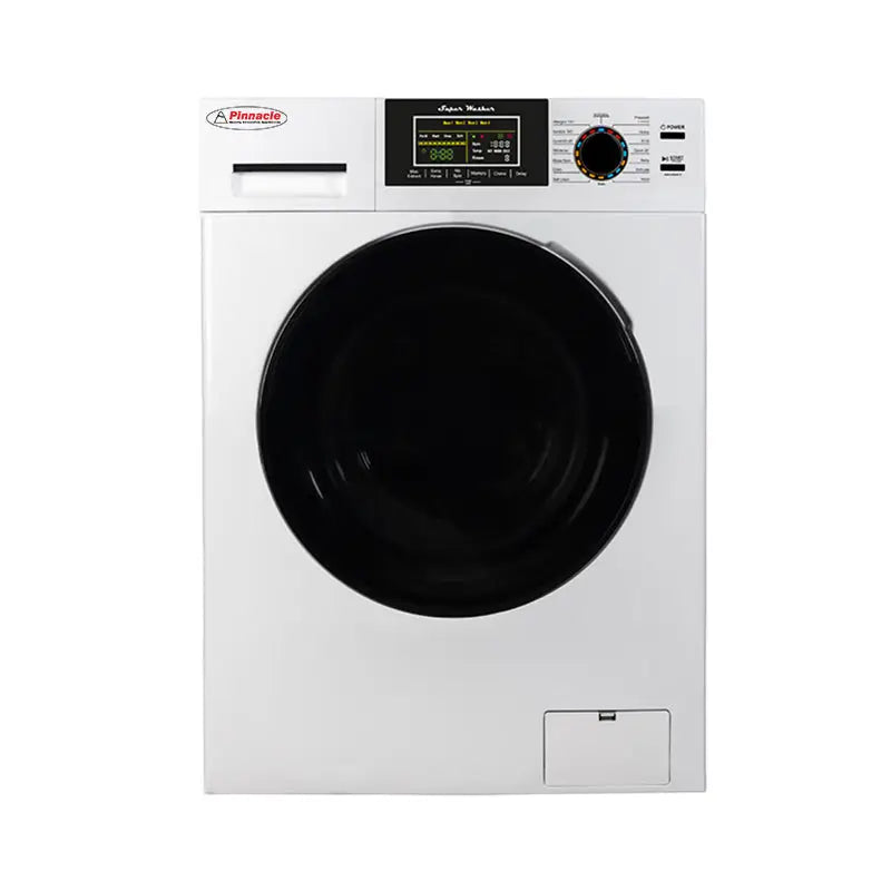 21 - 835 / W Pinnacle Washer 18 Lbs White W/ Silver Trim - Clothes