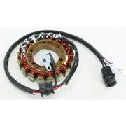 Motorcycle stator with wiring harness for RV parts and accessories, truck parts, and truck accessories
