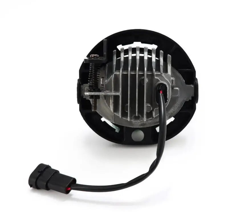 Driving/ Fog Light LED Bulb; LUXX Chip; Round; 12.2 Watt/ 12 Volt; Projector Beam; 720 Lumen For White/ 1200 Raw Lumen; Clear Polycarbonate Lens; Alpha-Black Polypropylene Housing; 6500 Degree Kelvin White Color Temperature; DOT/SAE Certified - NTP