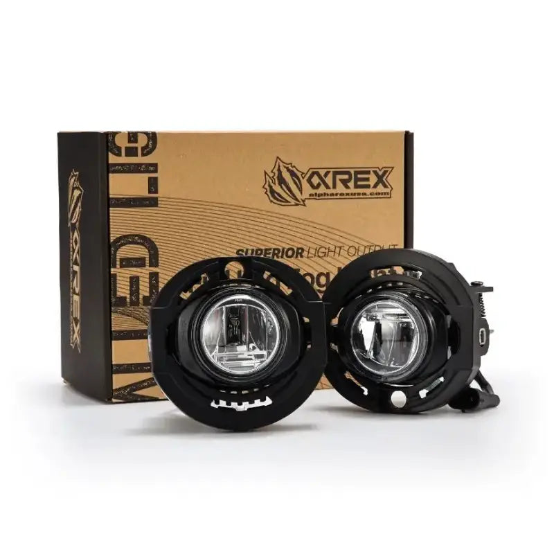 Driving/ Fog Light LED Bulb; LUXX Chip; Round; 12.2 Watt/ 12 Volt; Projector Beam; 720 Lumen For White/ 1200 Raw Lumen; Clear Polycarbonate Lens; Alpha-Black Polypropylene Housing; 6500 Degree Kelvin White Color Temperature; DOT/SAE Certified - NTP