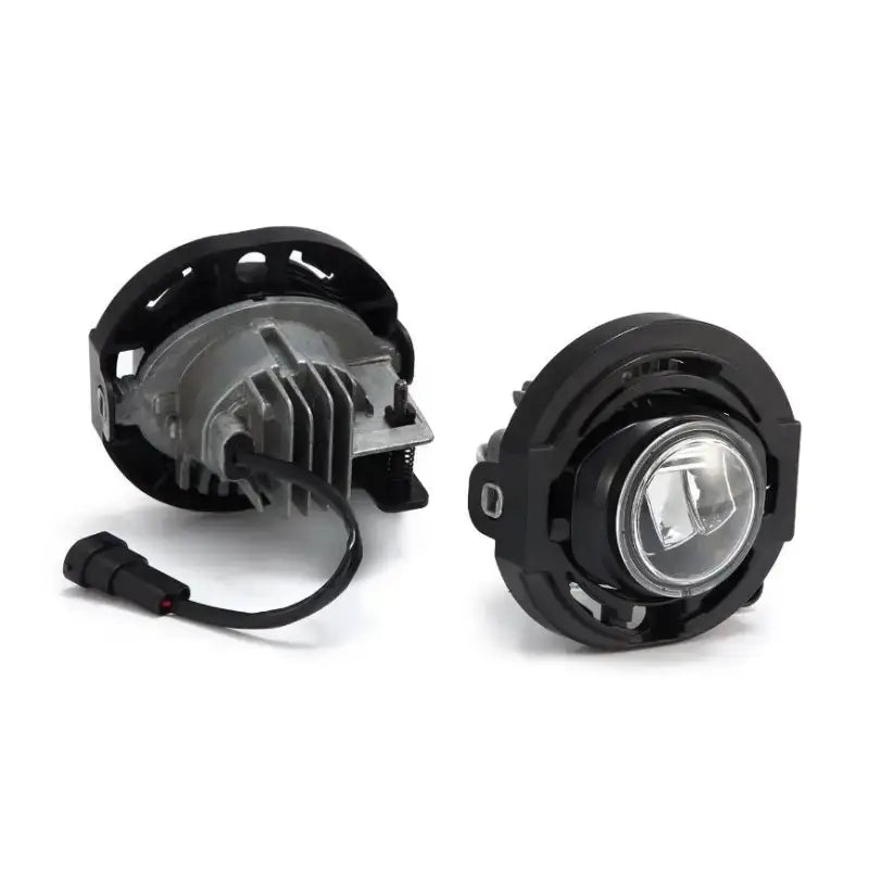 Driving/ Fog Light LED Bulb; LUXX Chip; Round; 12.2 Watt/ 12 Volt; Projector Beam; 720 Lumen For White/ 1200 Raw Lumen; Clear Polycarbonate Lens; Alpha-Black Polypropylene Housing; 6500 Degree Kelvin White Color Temperature; DOT/SAE Certified - NTP