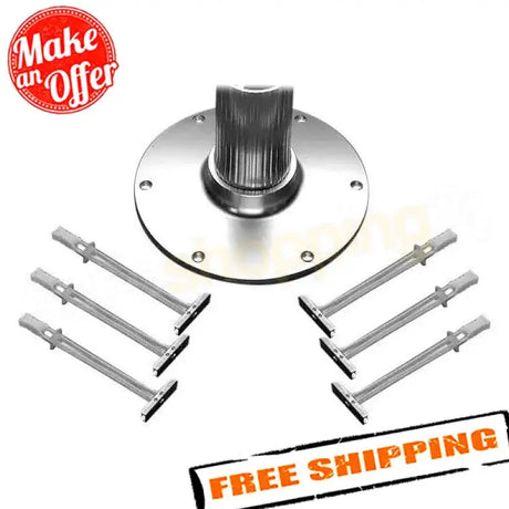 Shiny metal Garelick toggle bolt and fasteners for secure mounting in 21026 Garelick Toggle Bolt Anchr 6 Pk