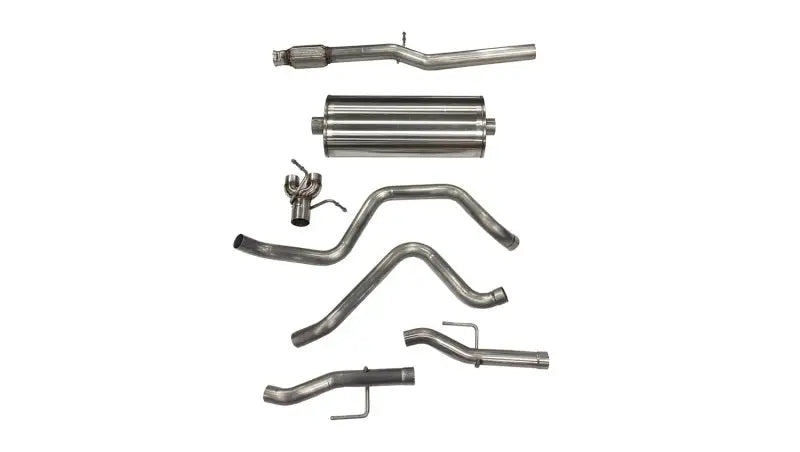 21028 Corsa Exhst 2019 Sil Dual Rear Exit Exhaust Cat - System Kit