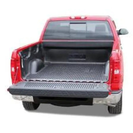 Red pickup truck bed with Trailfx Bed Liner Kit for extra protection