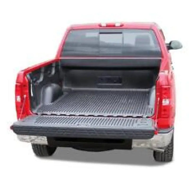 Red pickup truck bed with Trailfx Bed Liner Kit for extra protection