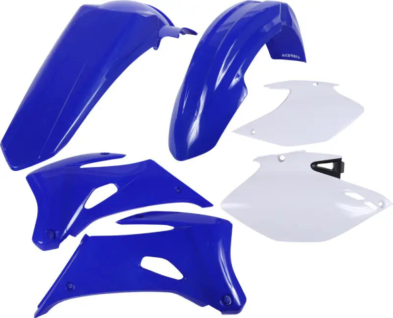 2106880215 Plastic Kit Blue, original factory shape, includes front fender, rear fender, side panels, radiator scoops.
