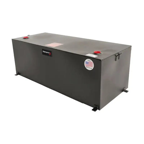 21098SB Trailfx 98 Gal Matte Blk Steel Rect Tank - Liquid Transfer