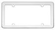 21110 Cruiser License Plate Frame Without Design