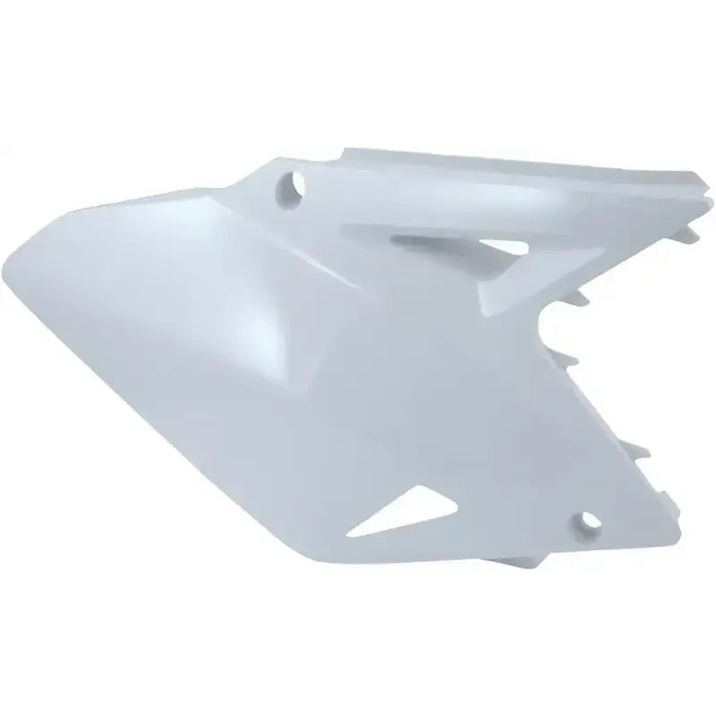White motorcycle side panel in original factory shape for 2113780002 panels white