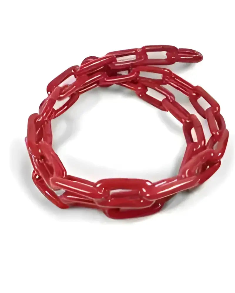 2115-RD Greenfield Vnyl Ctd Chain 1/4X4 Red - Boat Anchor Rode