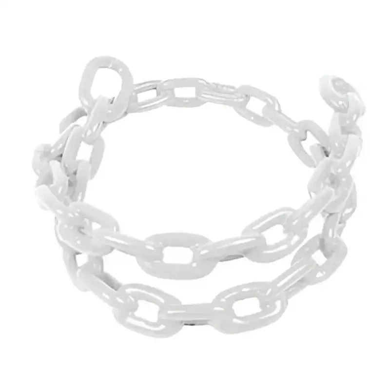 White metal chain from 2115-W Greenfield Vnyl Ctd Chain collection