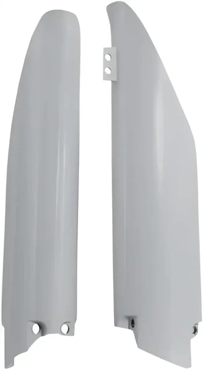2115010002 Fork Guard White durable stylish protection for bike forks against debris and impacts enhancing aesthetics.