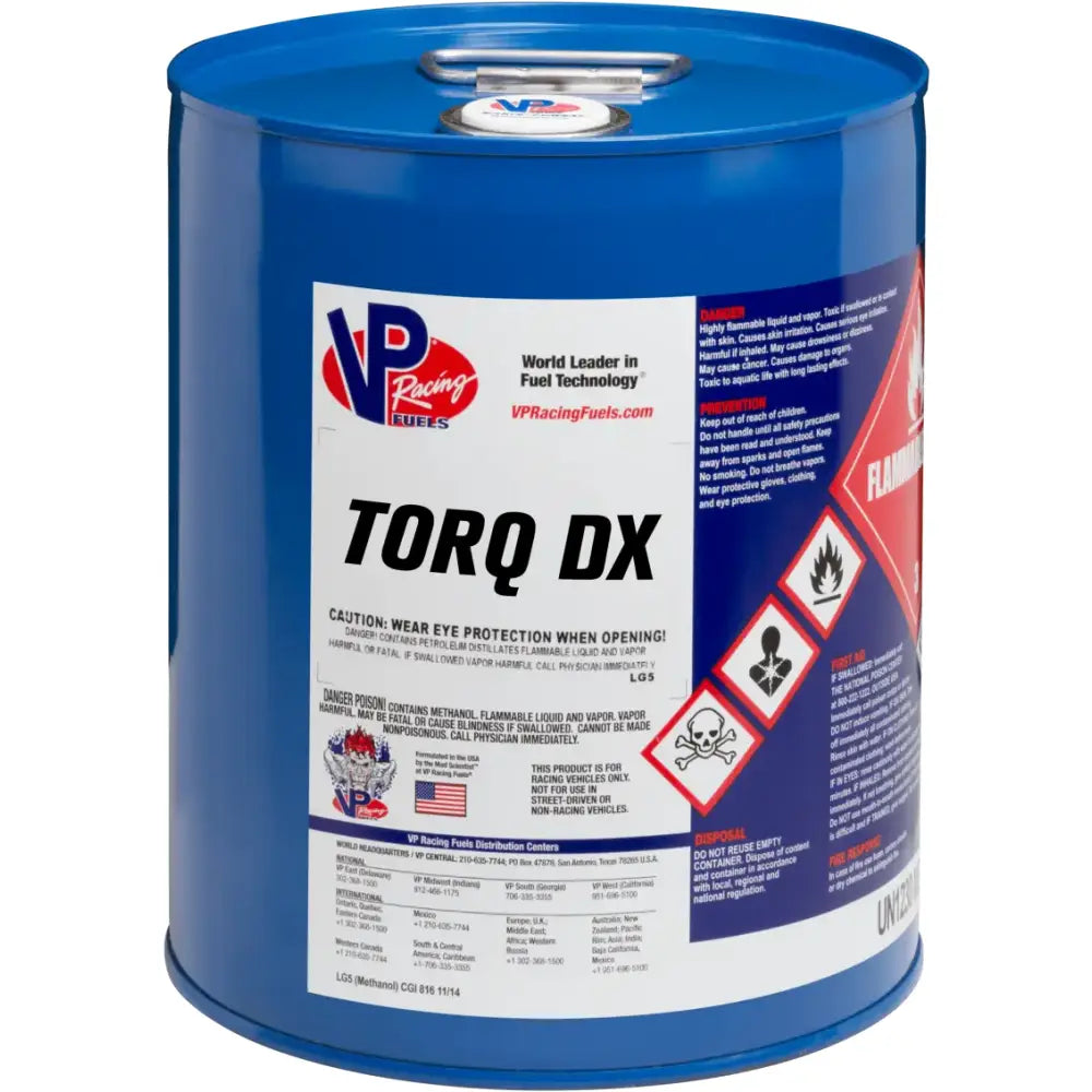 2122 Vp Racing Vp Torq Dx Vp Fuel 5 Gal Pail - RV and Auto Parts
