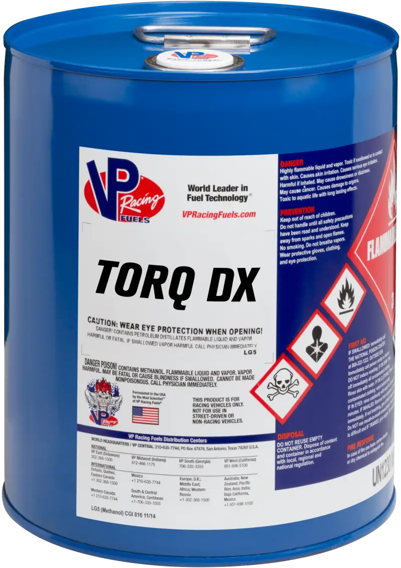 2122 Vp Racing Vp Torq Dx Vp Fuel 5 Gal Pail - RV and Auto Parts