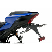 21248N Fender Eliminator in black for Yamaha motorcycles with turn signal mounts and durable black powder coating.